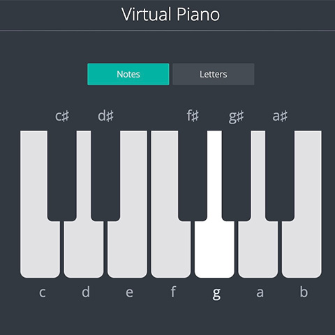 Virtual piano